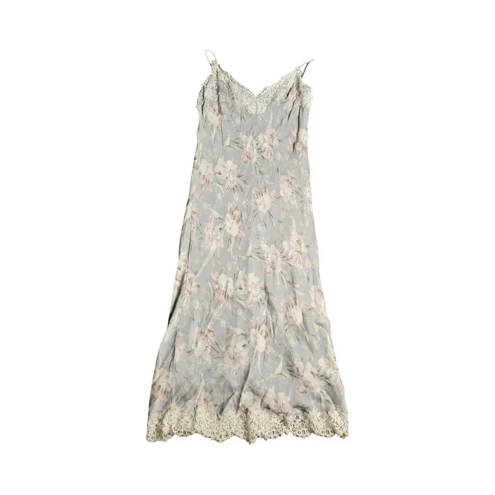 Zimmermann‎ Lace-Trimmed Midi Floral Dress Size: XS/S